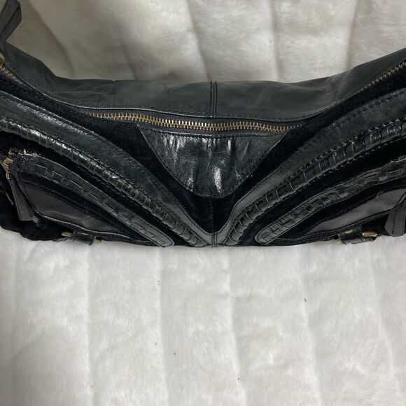 Steven by Steve Madden leather and suede boho shoulder . - Picture 7 of 16